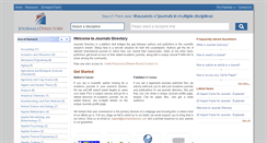 Desktop Screenshot of journalsdirectory.com