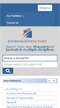 Mobile Screenshot of journalsdirectory.com