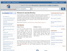 Tablet Screenshot of journalsdirectory.com